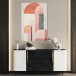 Abstract 579 Canvas Art 60 x 40 cm / Black