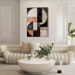 Abstract 581 Canvas Art 60 x 40 cm / Black