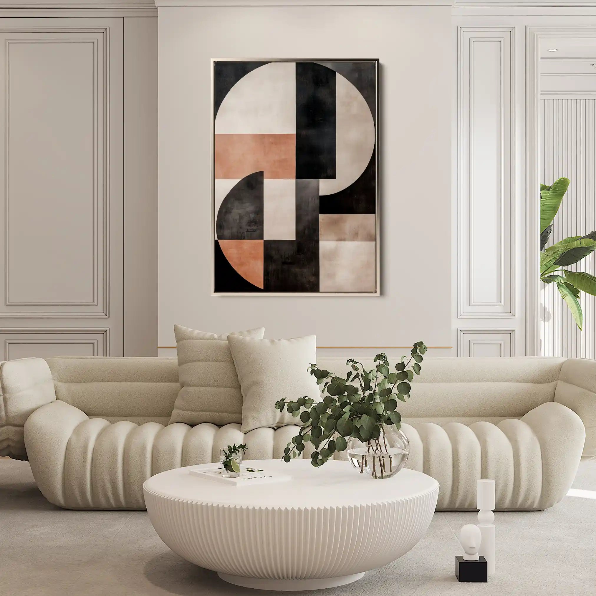 Abstract 581 Canvas Art 60 x 40 cm / Black