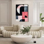 Abstract 583 Canvas Art 60 x 40 cm / Black
