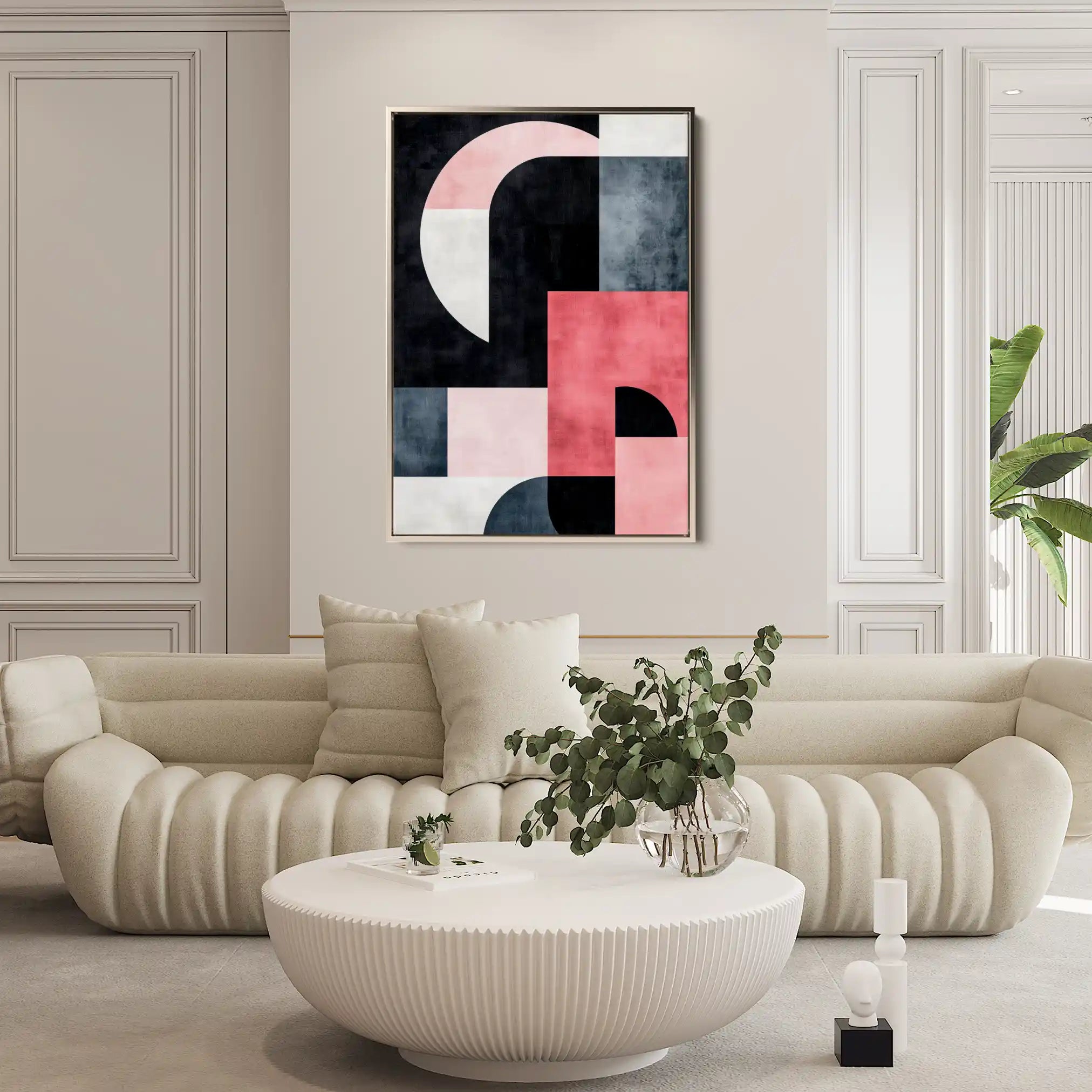 Abstract 583 Canvas Art 60 x 40 cm / Black