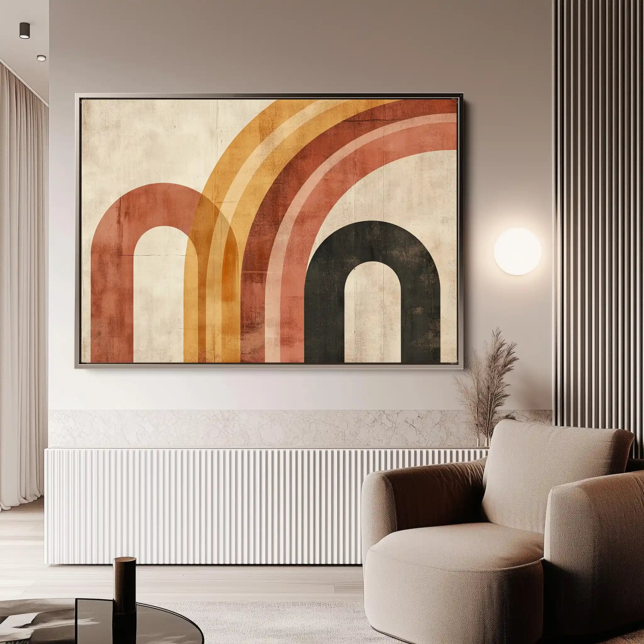 Abstract 586 Canvas Art 60 x 40 cm / Black