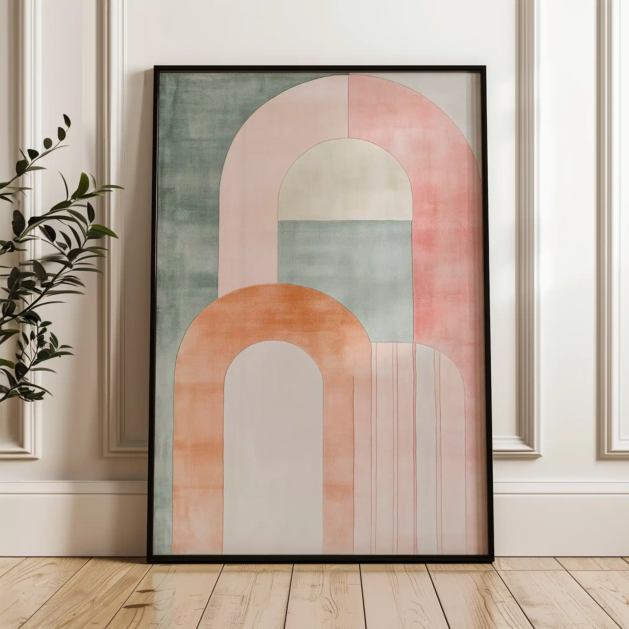 Abstract 587 Canvas Art 60 x 40 cm / Black