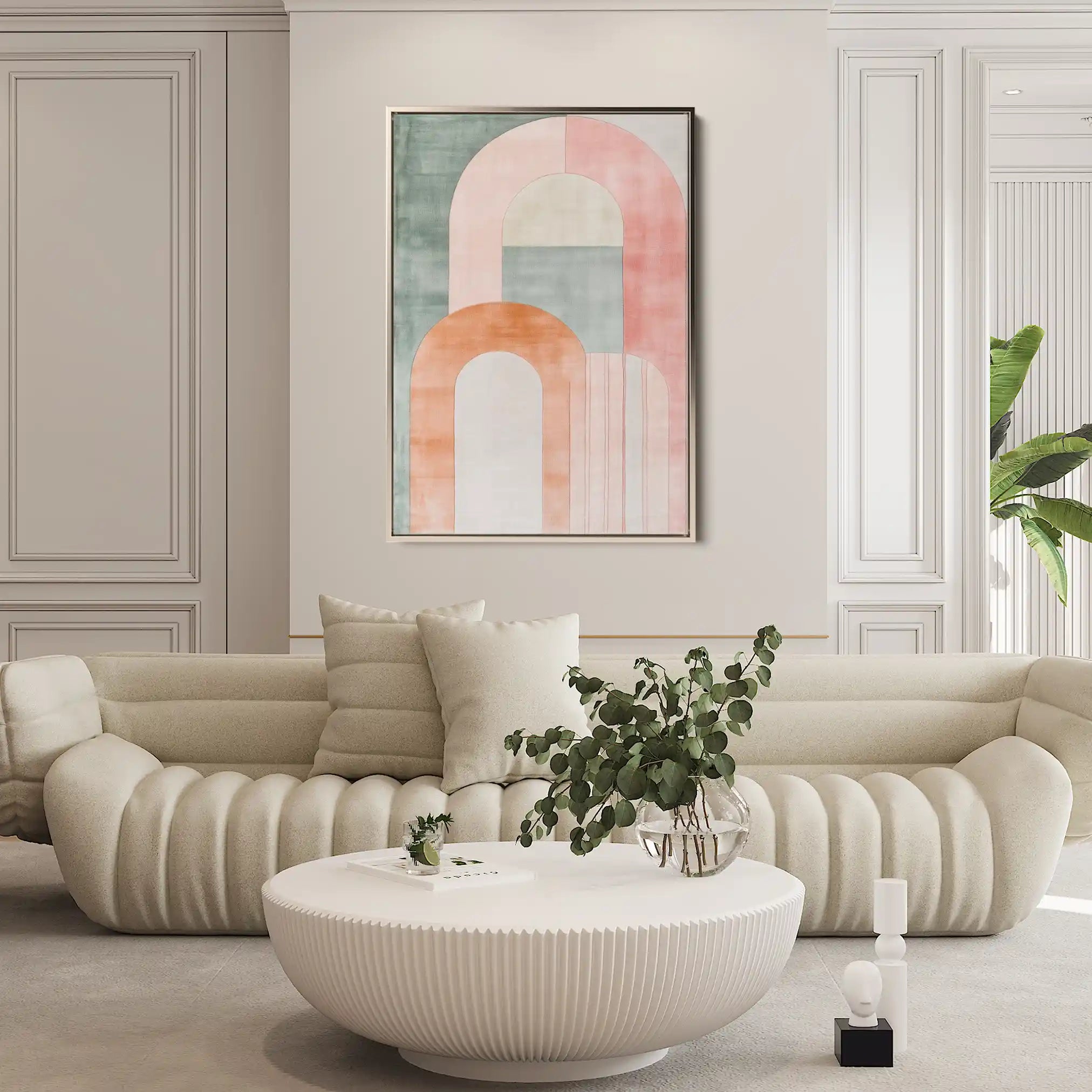 Abstract 587 Canvas Art 60 x 40 cm / Black