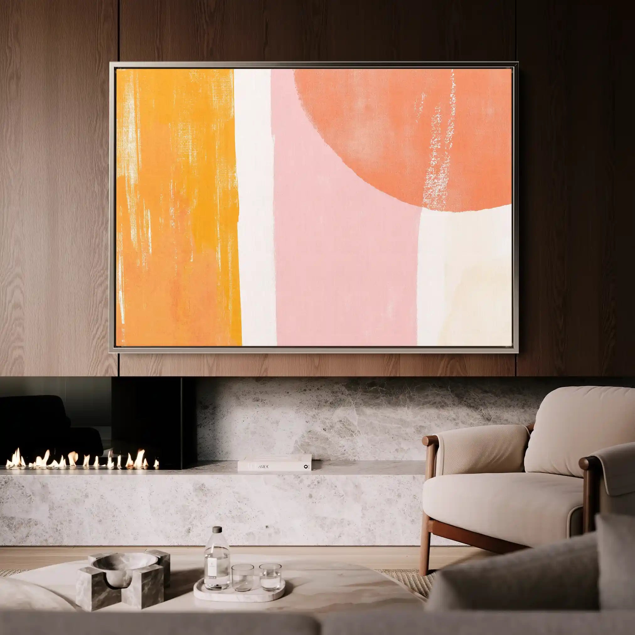 Abstract 589 Canvas Art 60 x 40 cm / Black