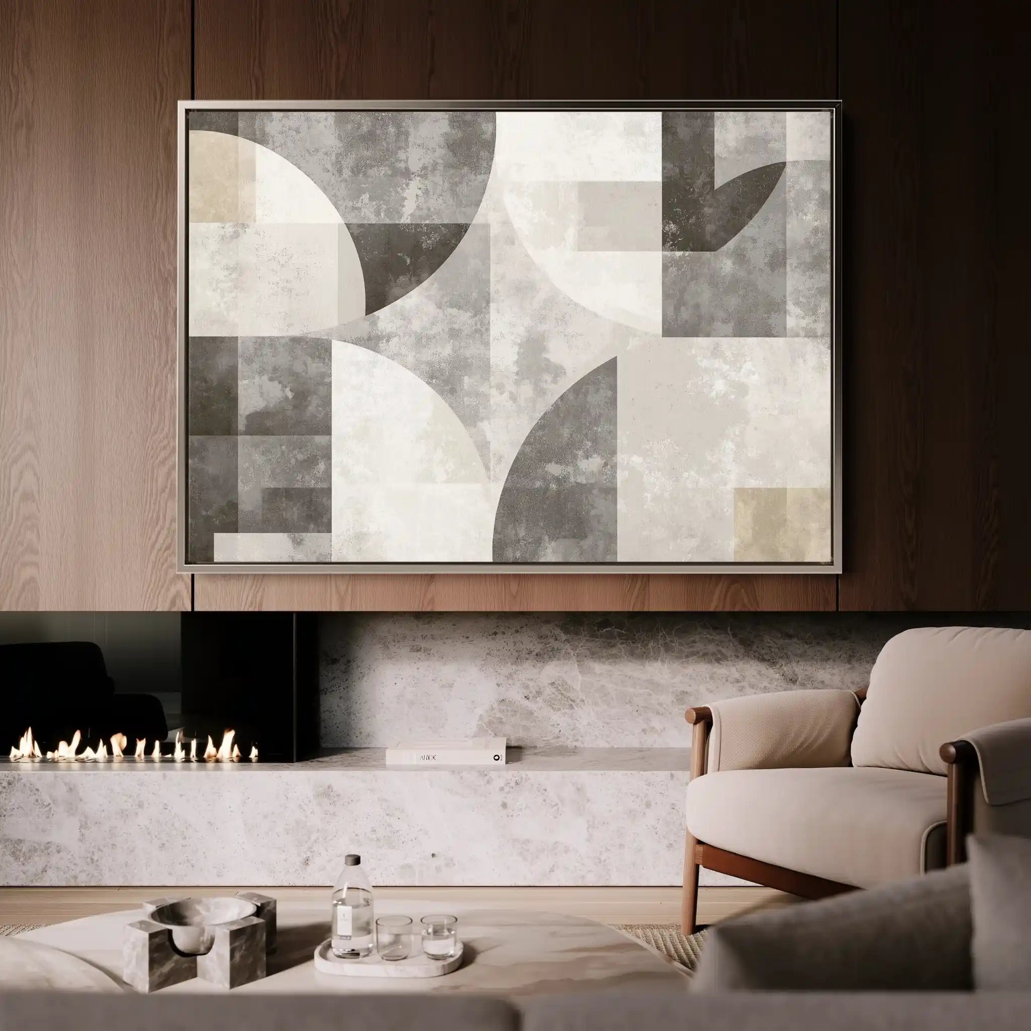 Abstract 591 Canvas Art 60 x 40 cm / Black