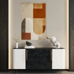 Abstract 593 Canvas Art 60 x 40 cm / Black