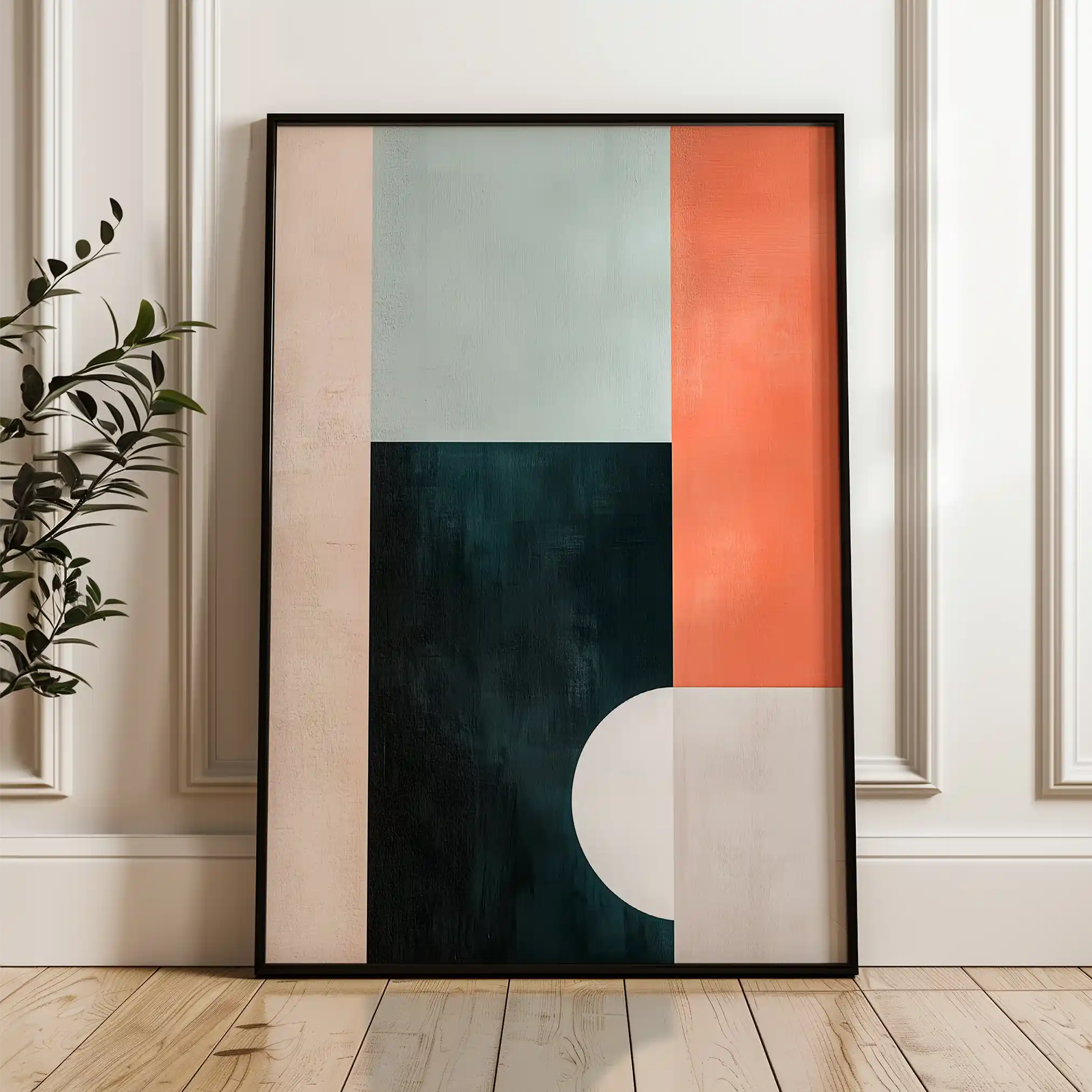 Abstract 594 Canvas Art 60 x 40 cm / Black