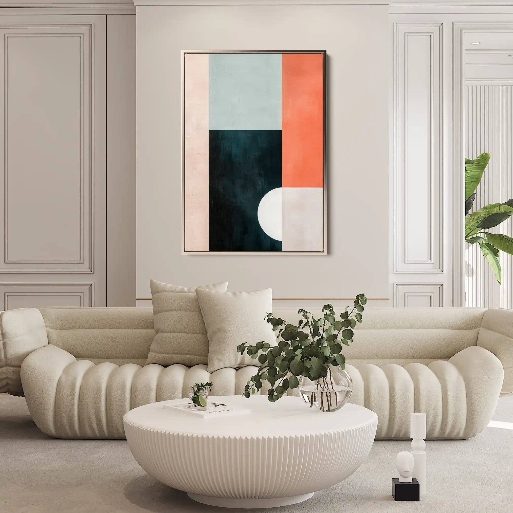 Abstract 594 Canvas Art 60 x 40 cm / Black