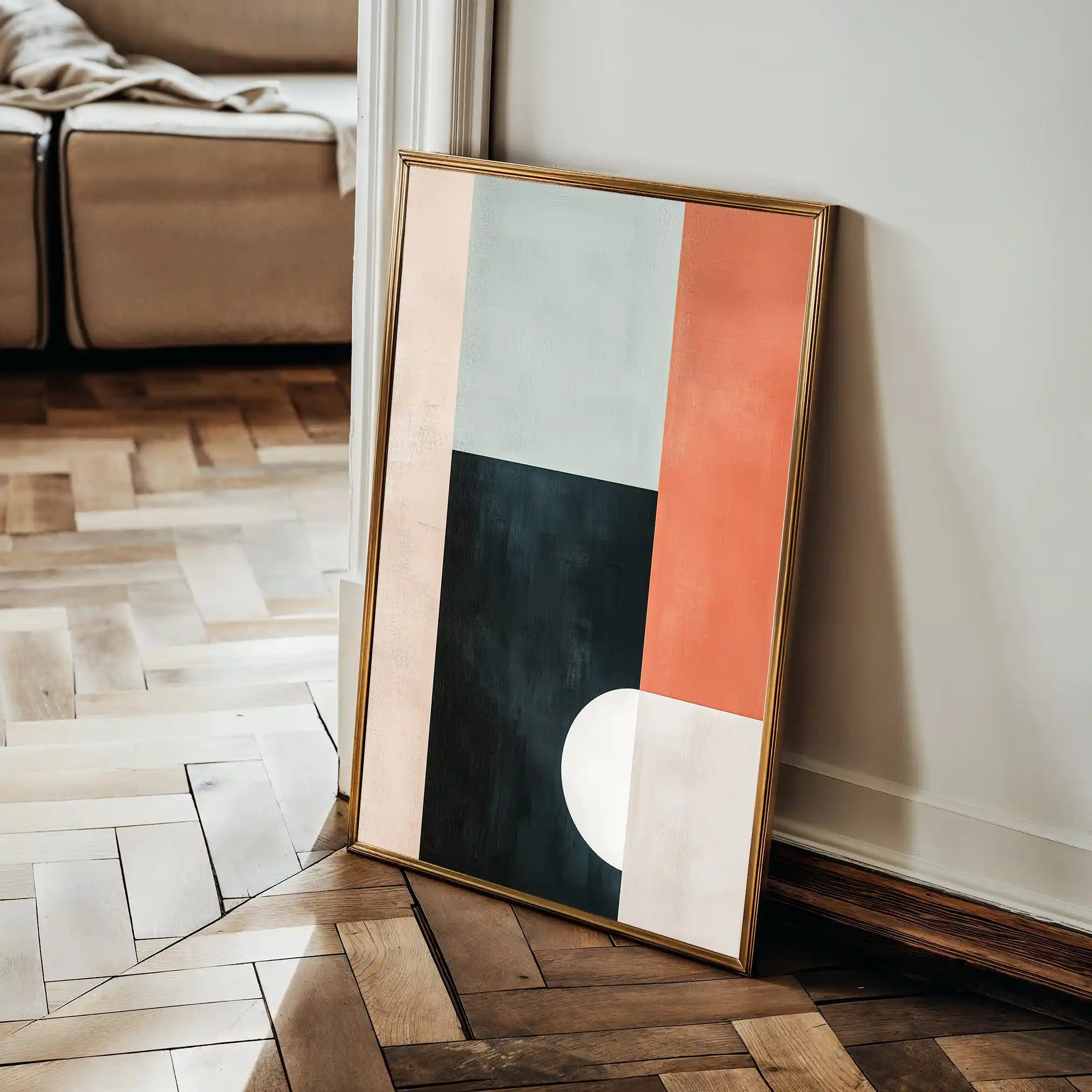 Abstract 594 Canvas Art 60 x 40 cm / Black