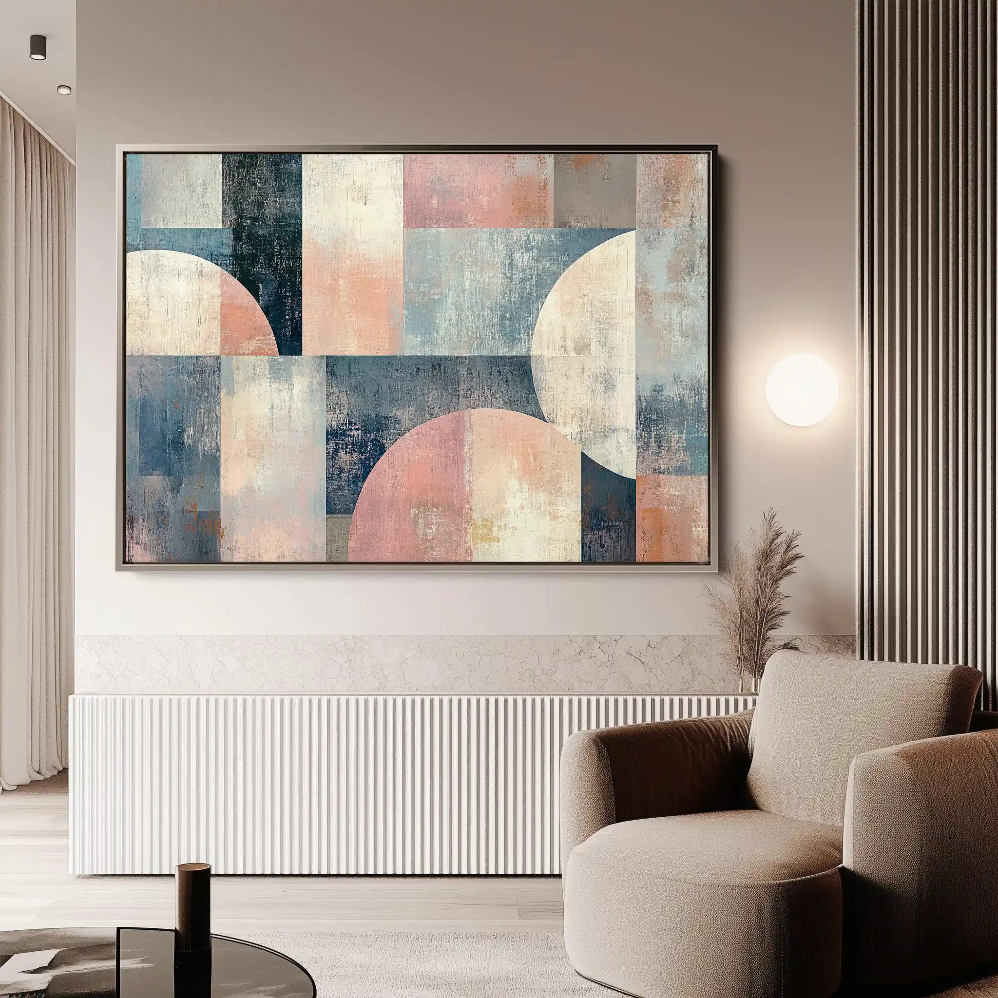 Abstract 595 Canvas Art 60 x 40 cm / Black