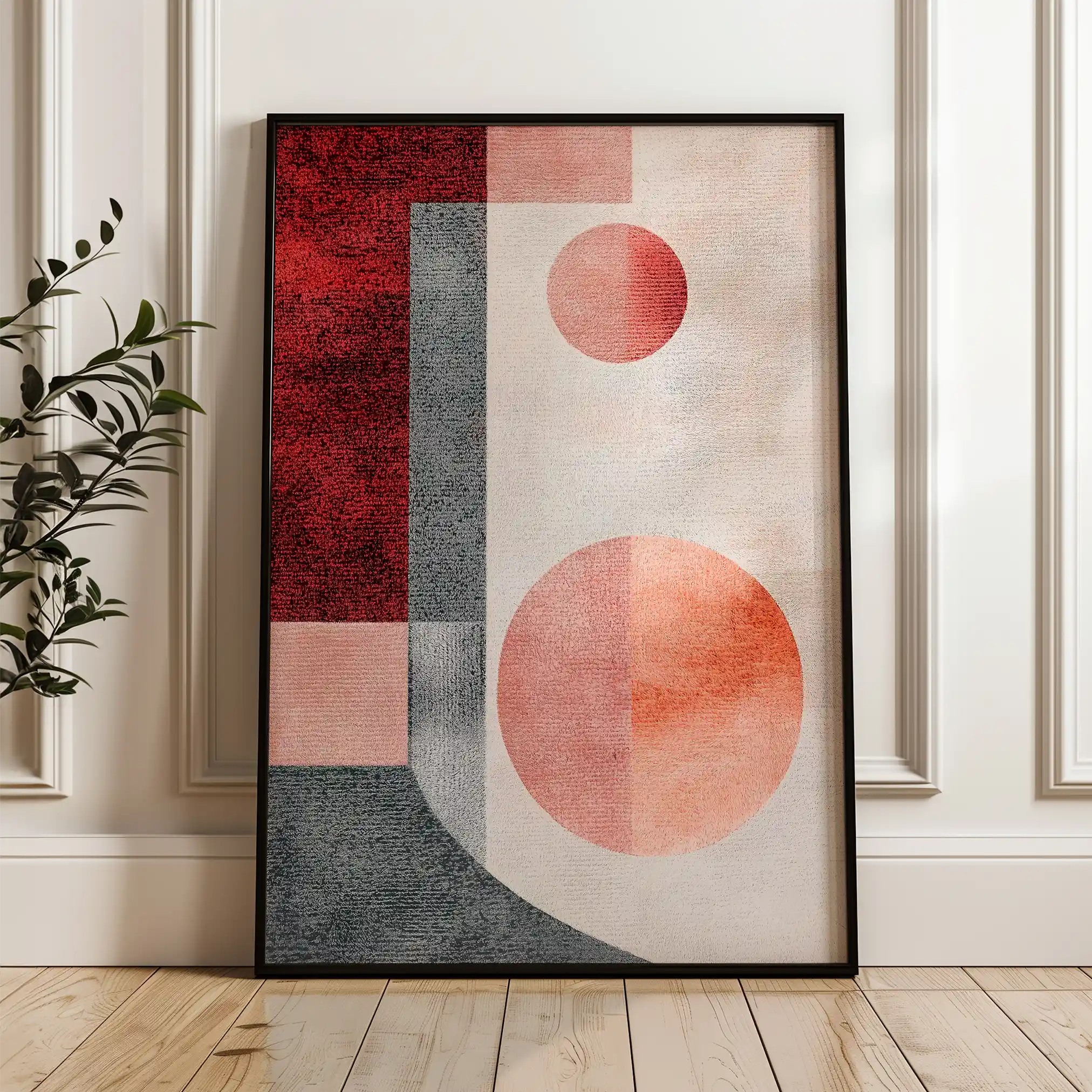 Abstract 597 Canvas Art 60 x 40 cm / Black