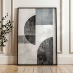 Abstract 601 Canvas Art 60 x 40 cm / Black