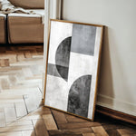 Abstract 601 Canvas Art 60 x 40 cm / Black