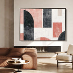 Abstract 604 Canvas Art 60 x 40 cm / Black