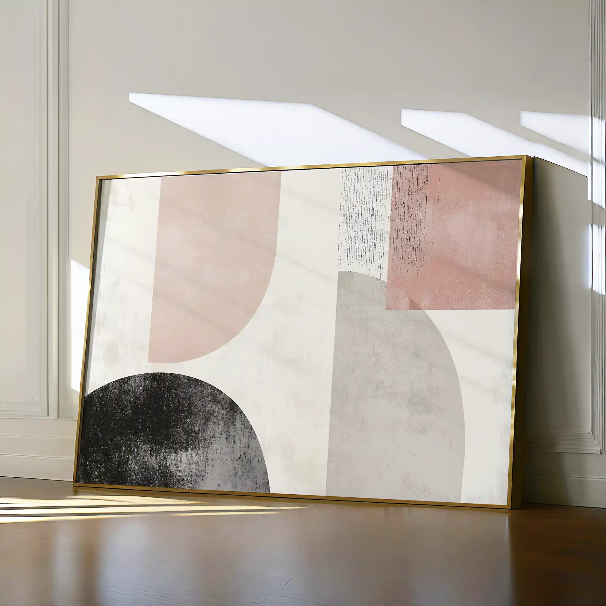 Abstract 605 Canvas Art 60 x 40 cm / Black