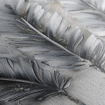 Floral 605 Canvas Art 60 x 40 cm / Black