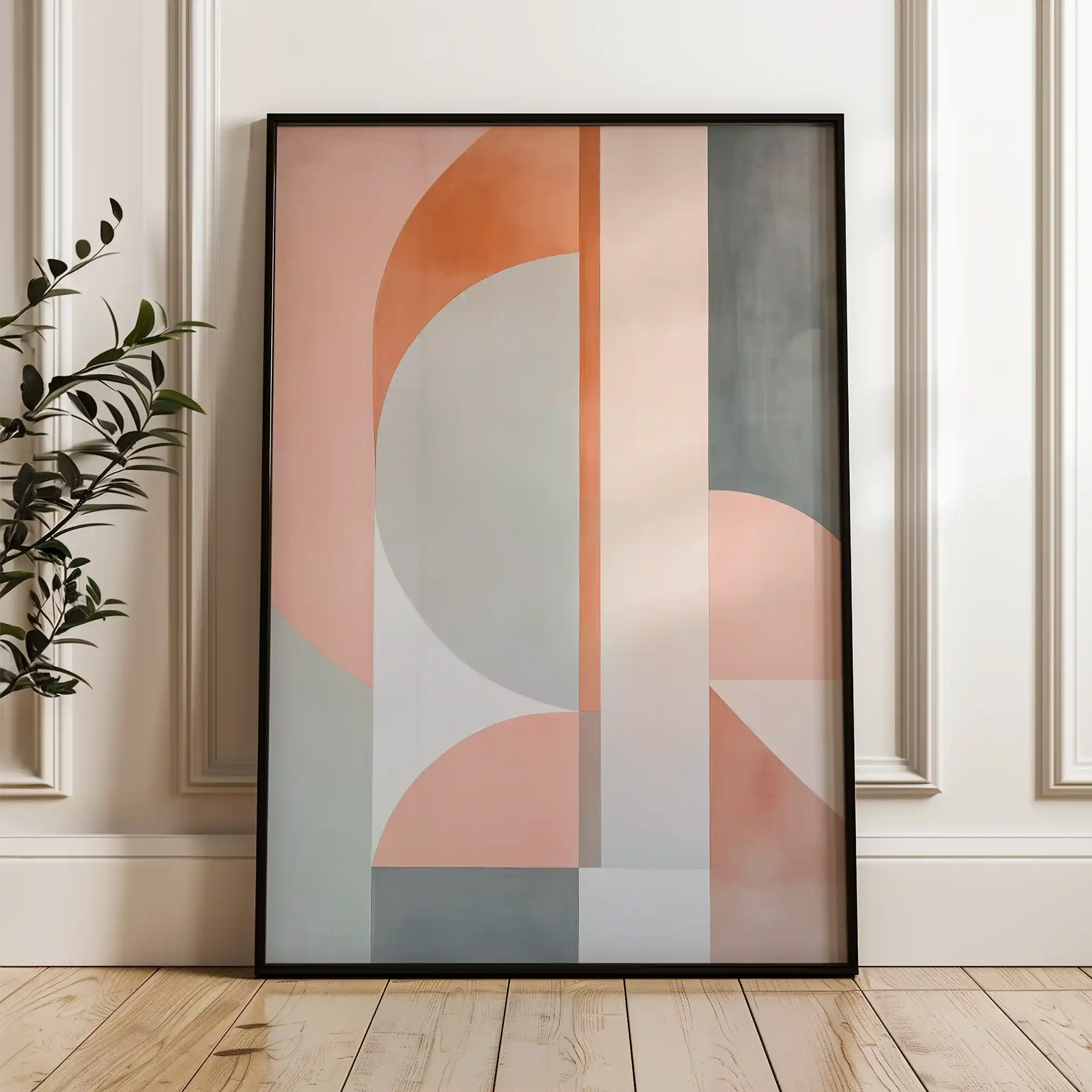 Abstract 606 Canvas Art 60 x 40 cm / Black