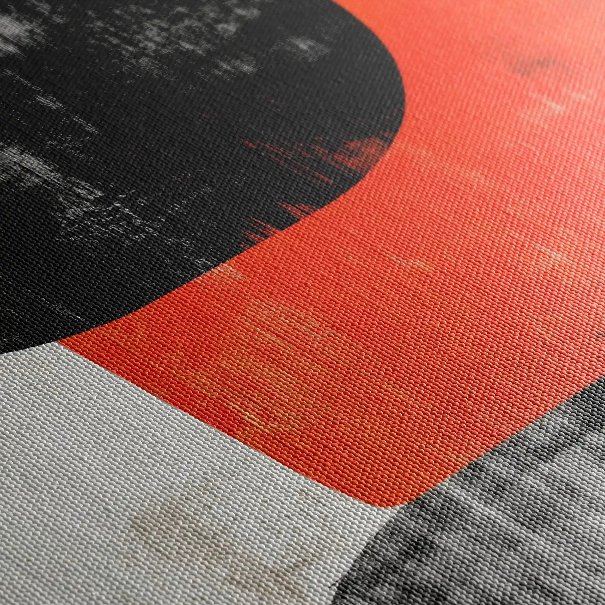 Abstract 609 Canvas Art 60 x 40 cm / Black