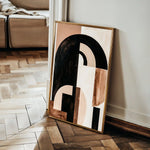 Abstract 611 Canvas Art 60 x 40 cm / Black