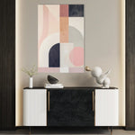 Abstract 612 Canvas Art 60 x 40 cm / Black