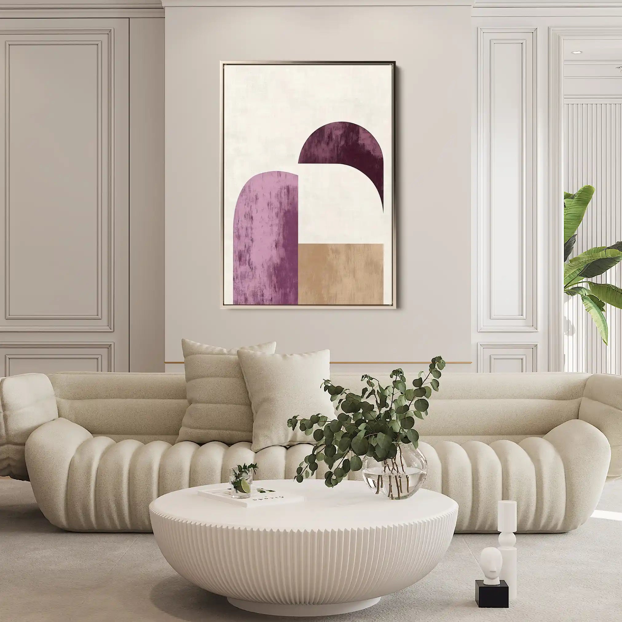 Abstract 613 Canvas Art 60 x 40 cm / Black