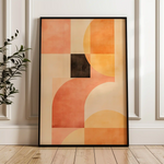 Abstract 614 Canvas Art 60 x 40 cm / Black