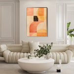 Abstract 614 Canvas Art 60 x 40 cm / Black