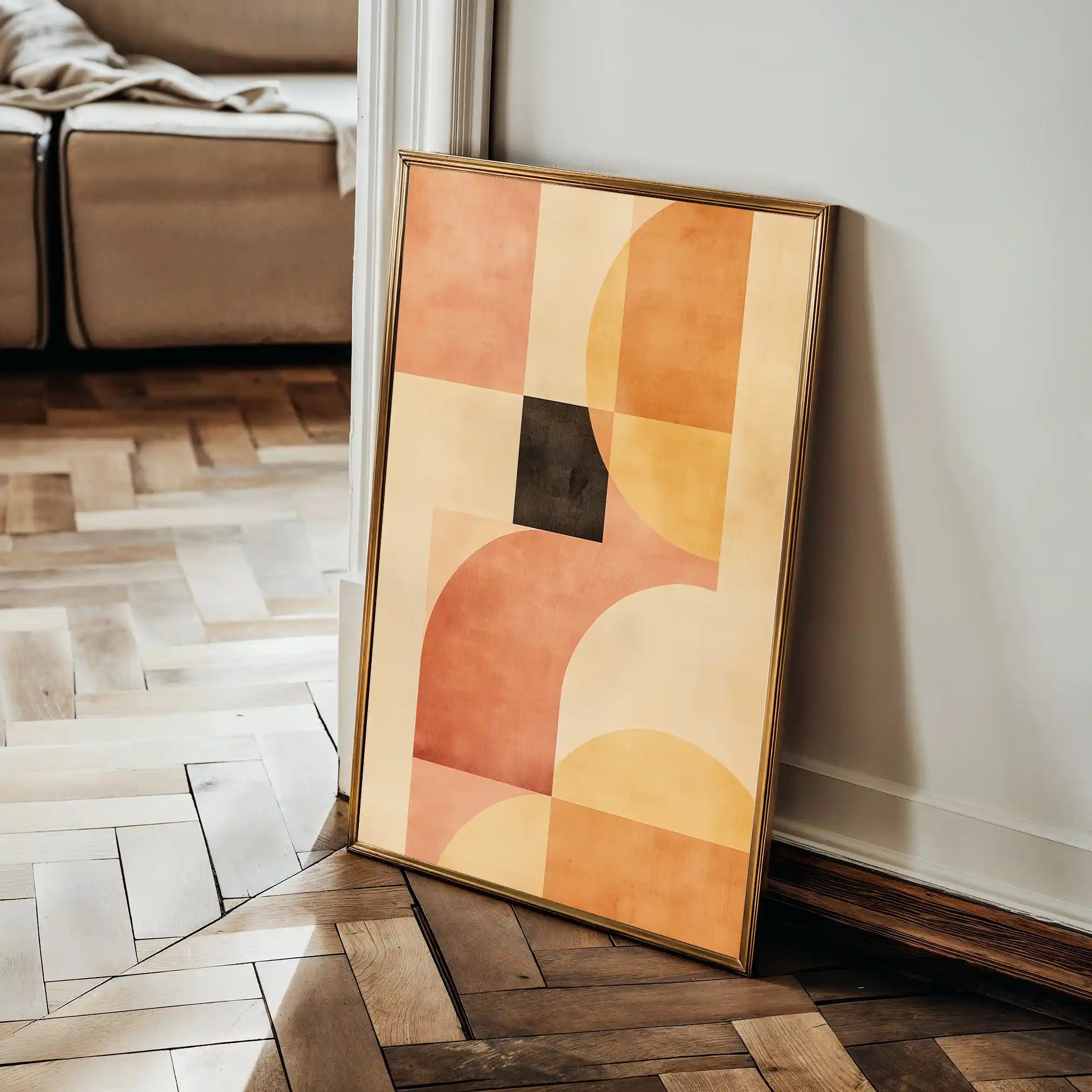 Abstract 614 Canvas Art 60 x 40 cm / Black