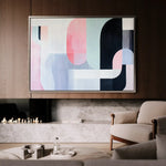 Abstract 615 Canvas Art 60 x 40 cm / Black