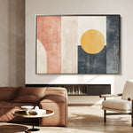 Abstract 616 Canvas Art 60 x 40 cm / Black