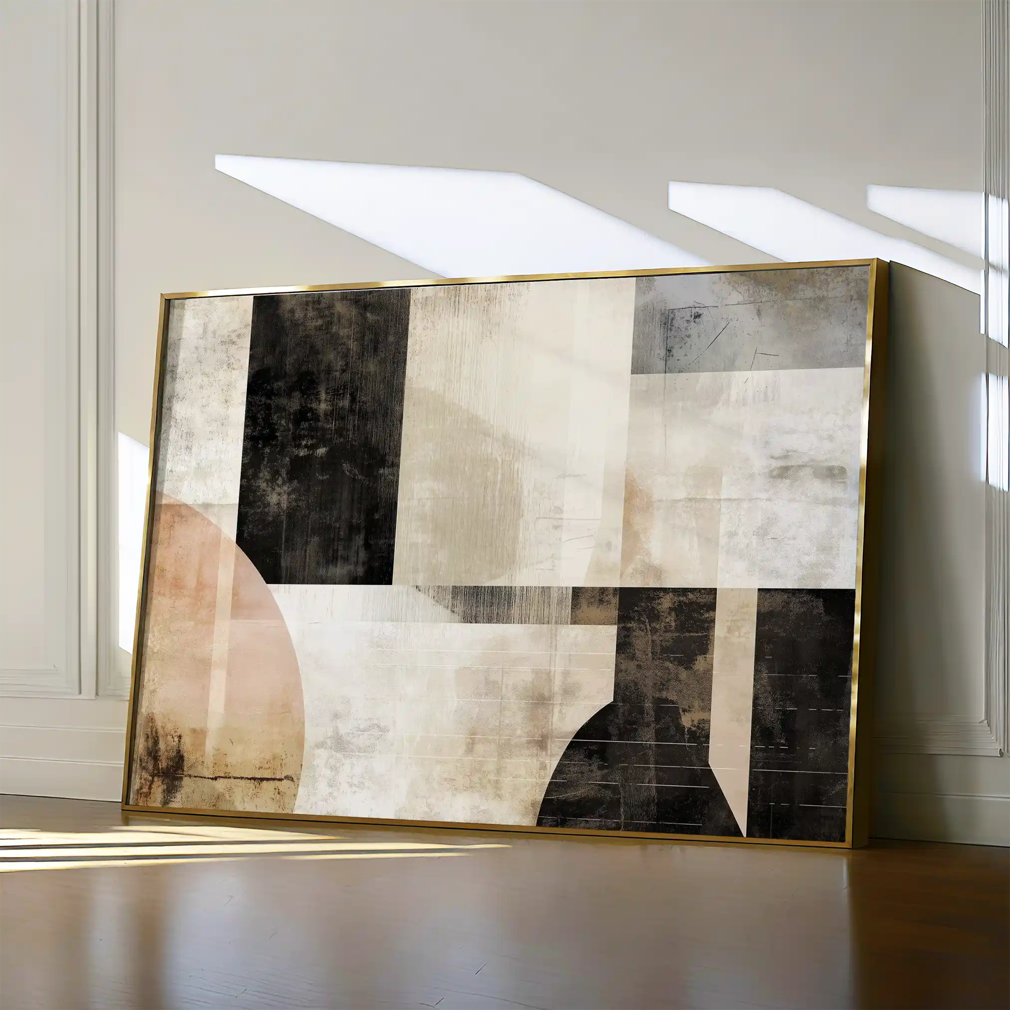 Abstract 617 Canvas Art 60 x 40 cm / Black