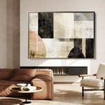 Abstract 617 Canvas Art 60 x 40 cm / Black