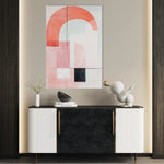 Abstract 618 Canvas Art 60 x 40 cm / Black