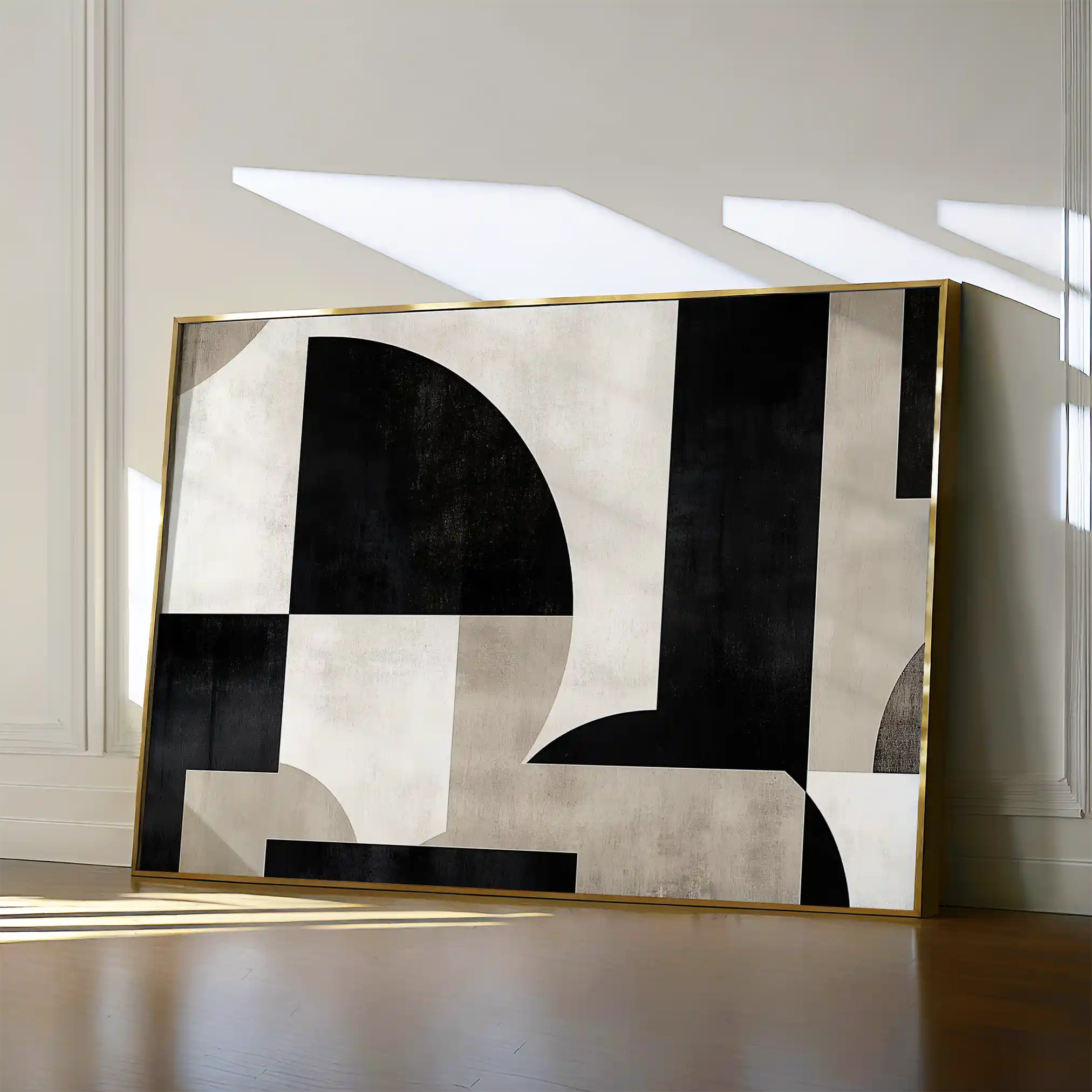 Abstract 619 Canvas Art 60 x 40 cm / Black