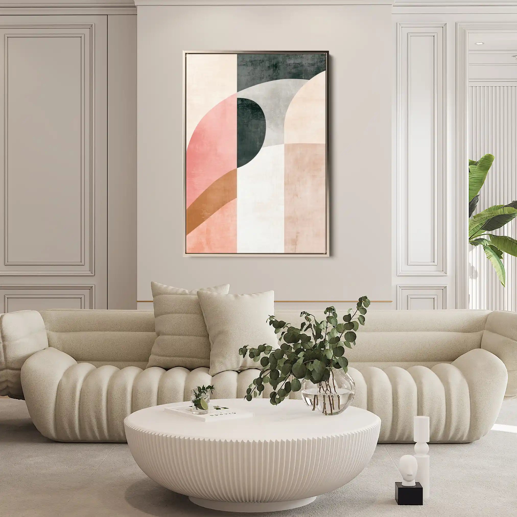 Abstract 621 Canvas Art 60 x 40 cm / Black