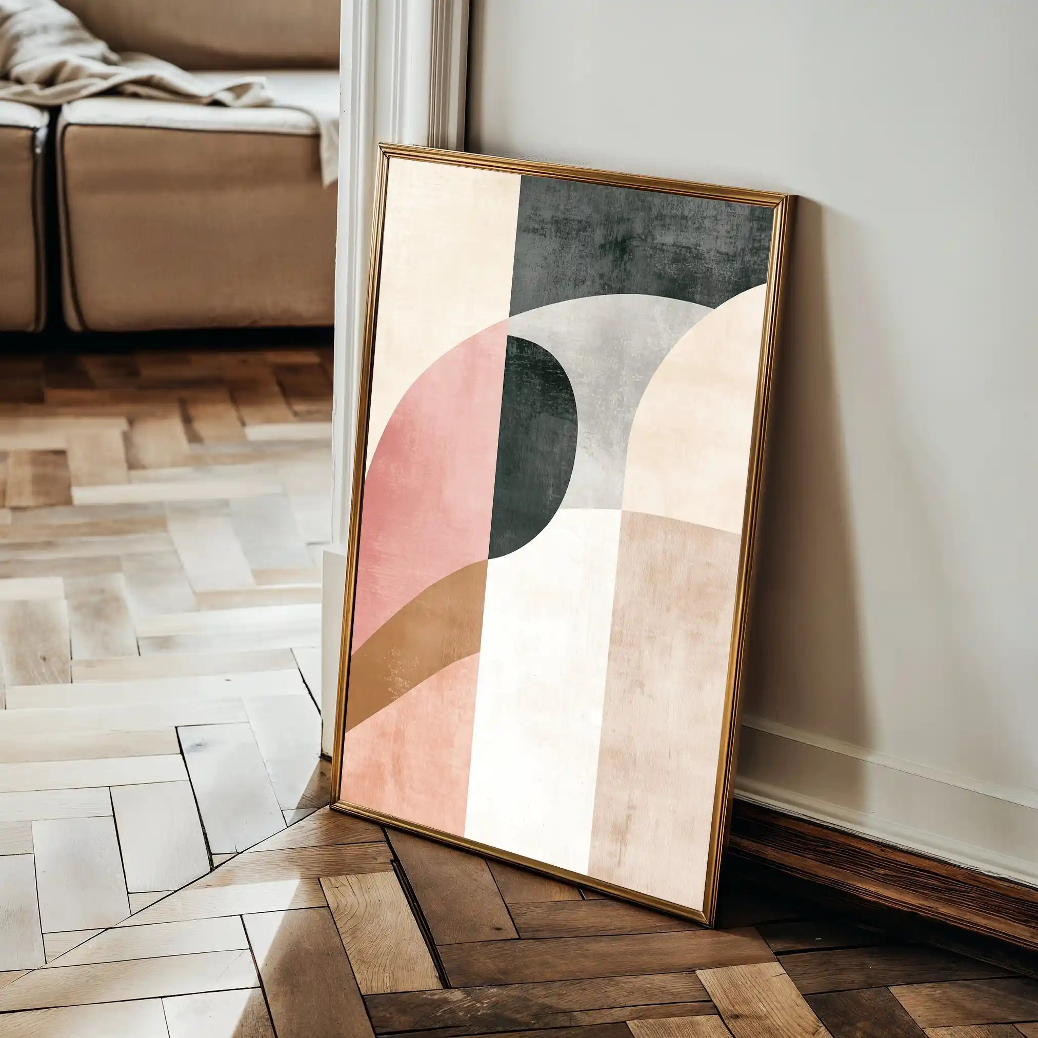Abstract 621 Canvas Art 60 x 40 cm / Black