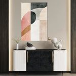 Abstract 621 Canvas Art 60 x 40 cm / Black