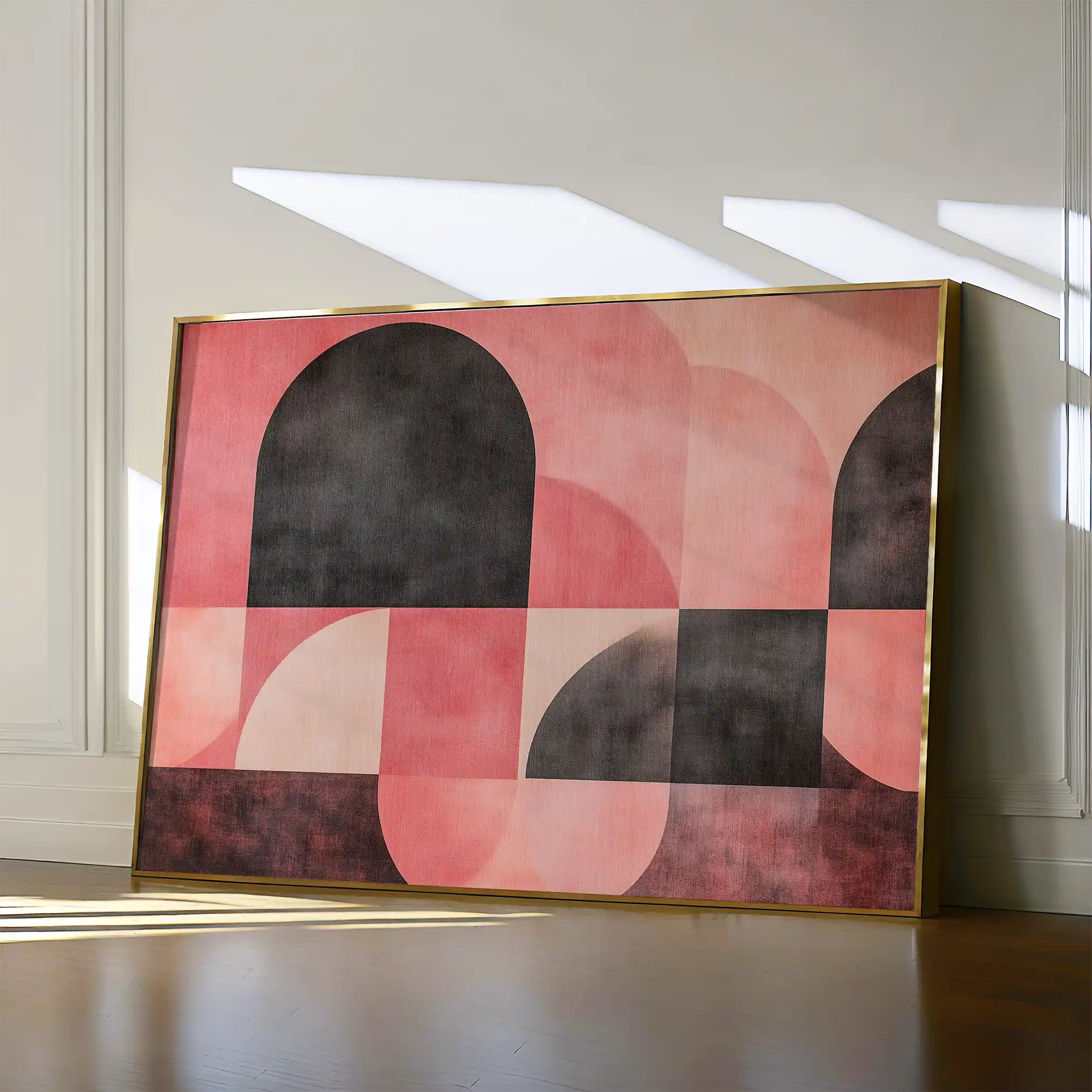 Abstract 622 Canvas Art 60 x 40 cm / Black