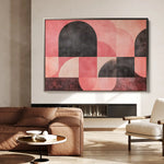 Abstract 622 Canvas Art 60 x 40 cm / Black