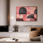 Abstract 622 Canvas Art 60 x 40 cm / Black