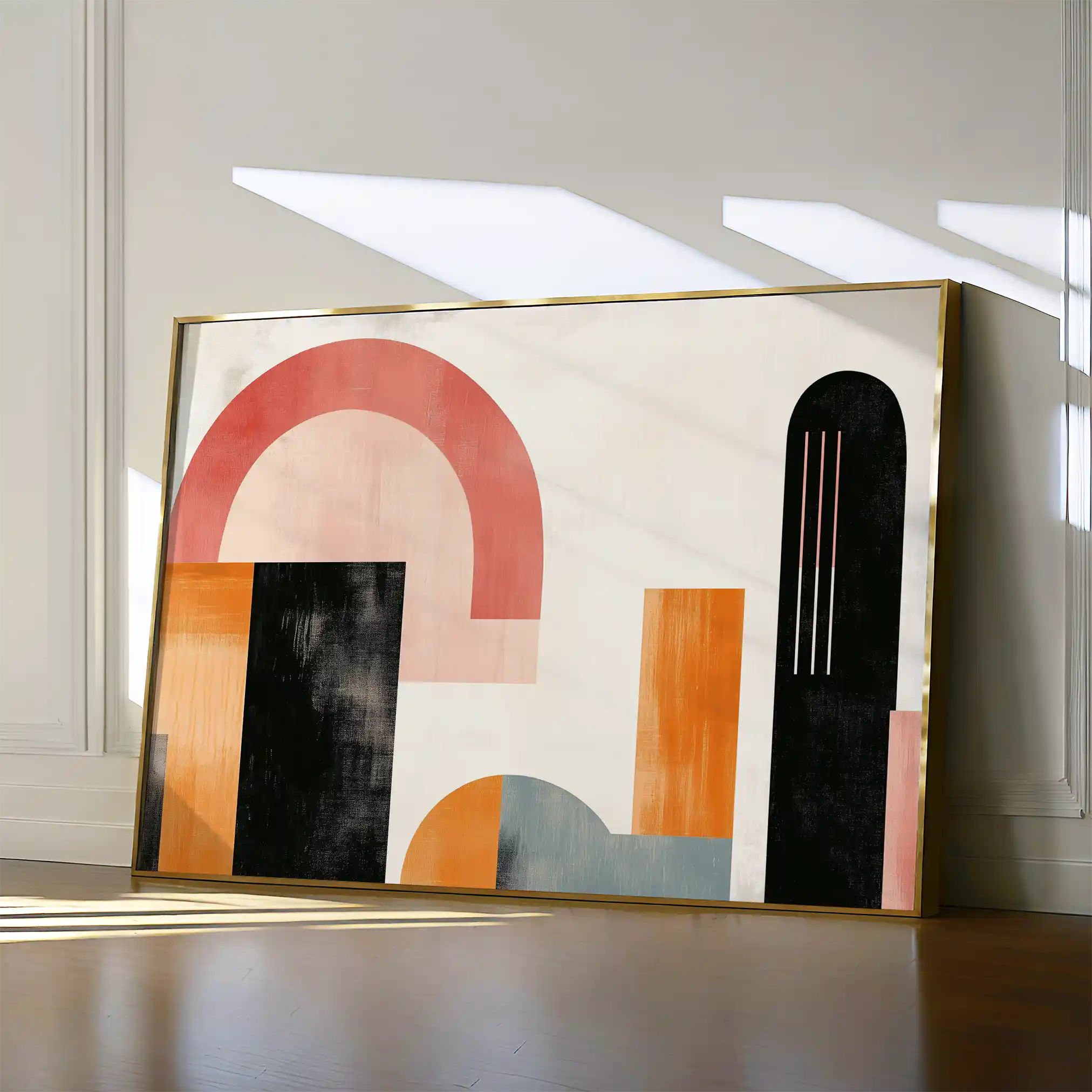 Abstract 624 Canvas Art 60 x 40 cm / Black