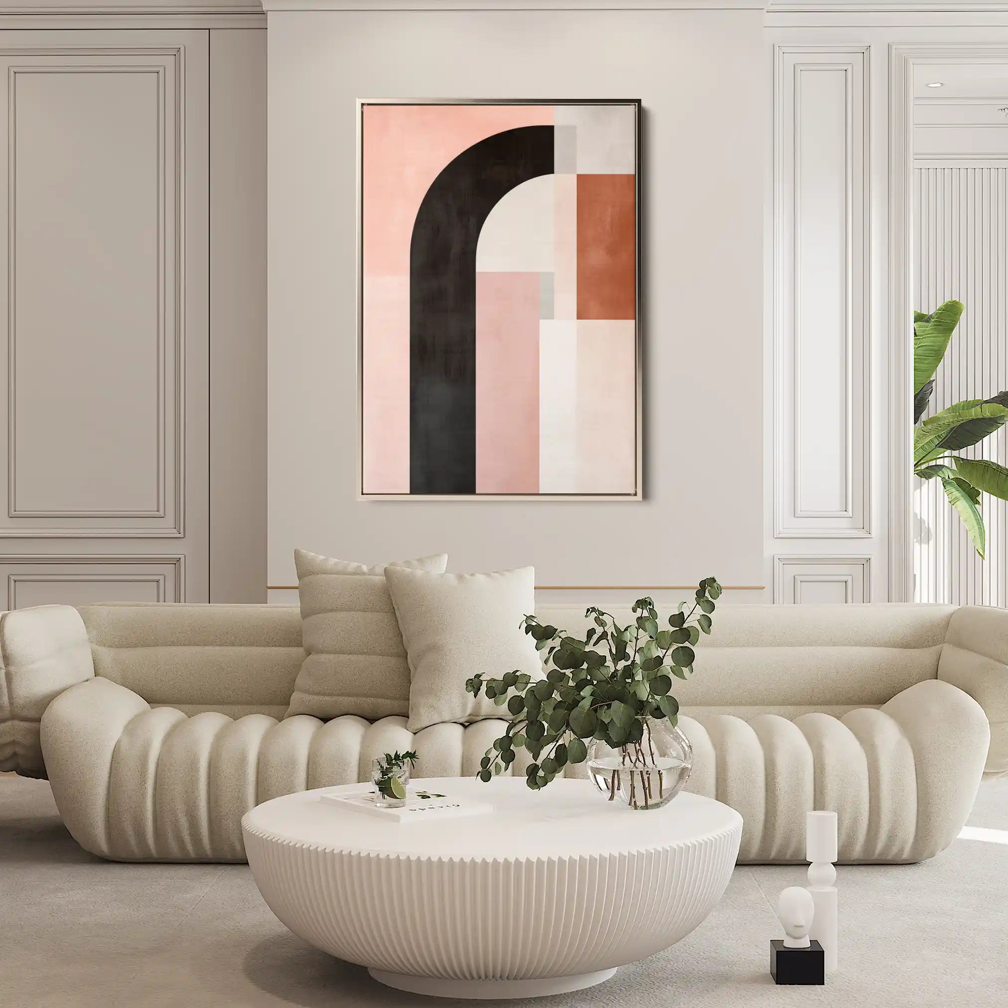 Abstract 625 Canvas Art 60 x 40 cm / Black