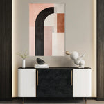 Abstract 625 Canvas Art 60 x 40 cm / Black