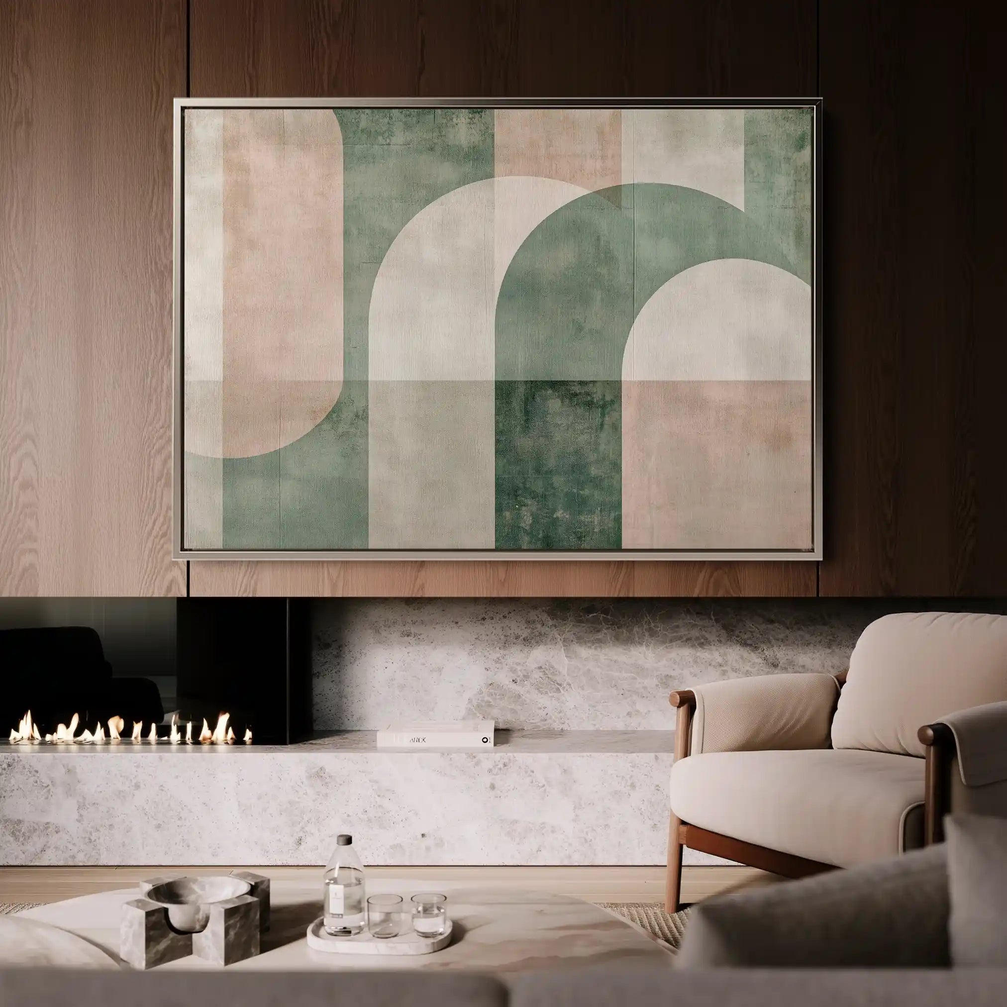 Abstract 626 Canvas Art 60 x 40 cm / Black