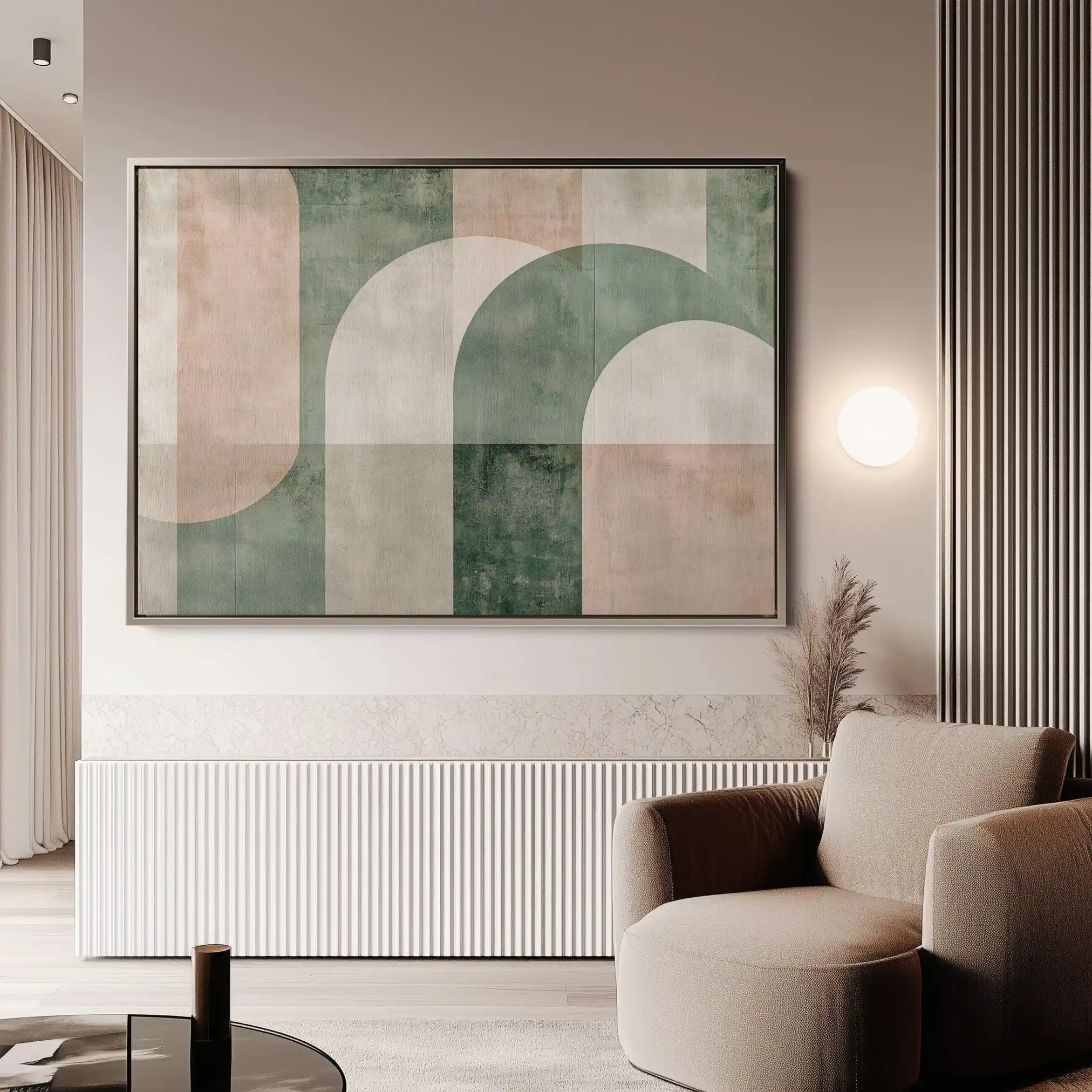 Abstract 626 Canvas Art 60 x 40 cm / Black