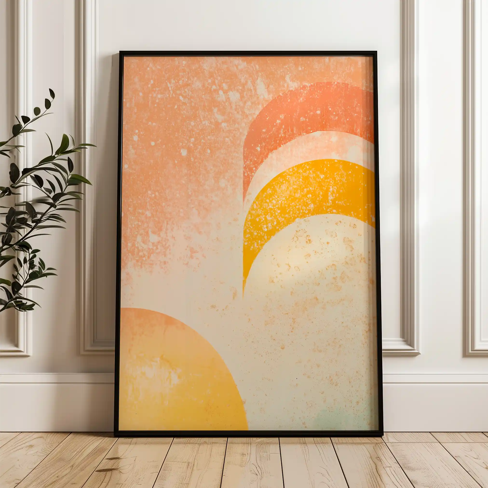 Abstract 628 Canvas Art 60 x 40 cm / Black