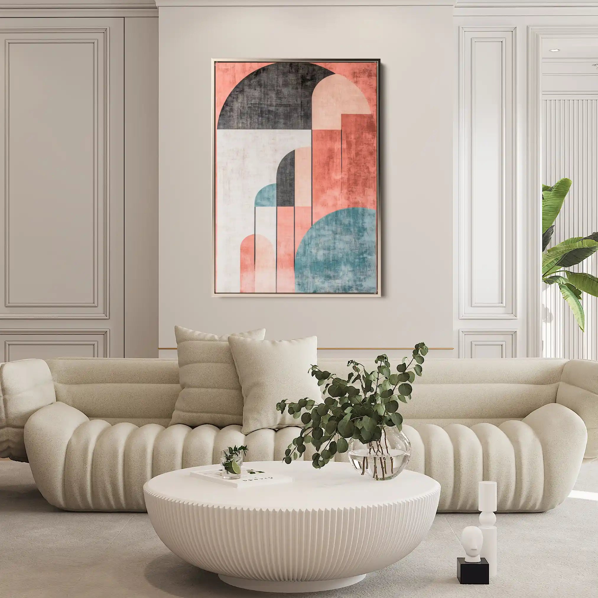 Abstract 629 Canvas Art 60 x 40 cm / Black