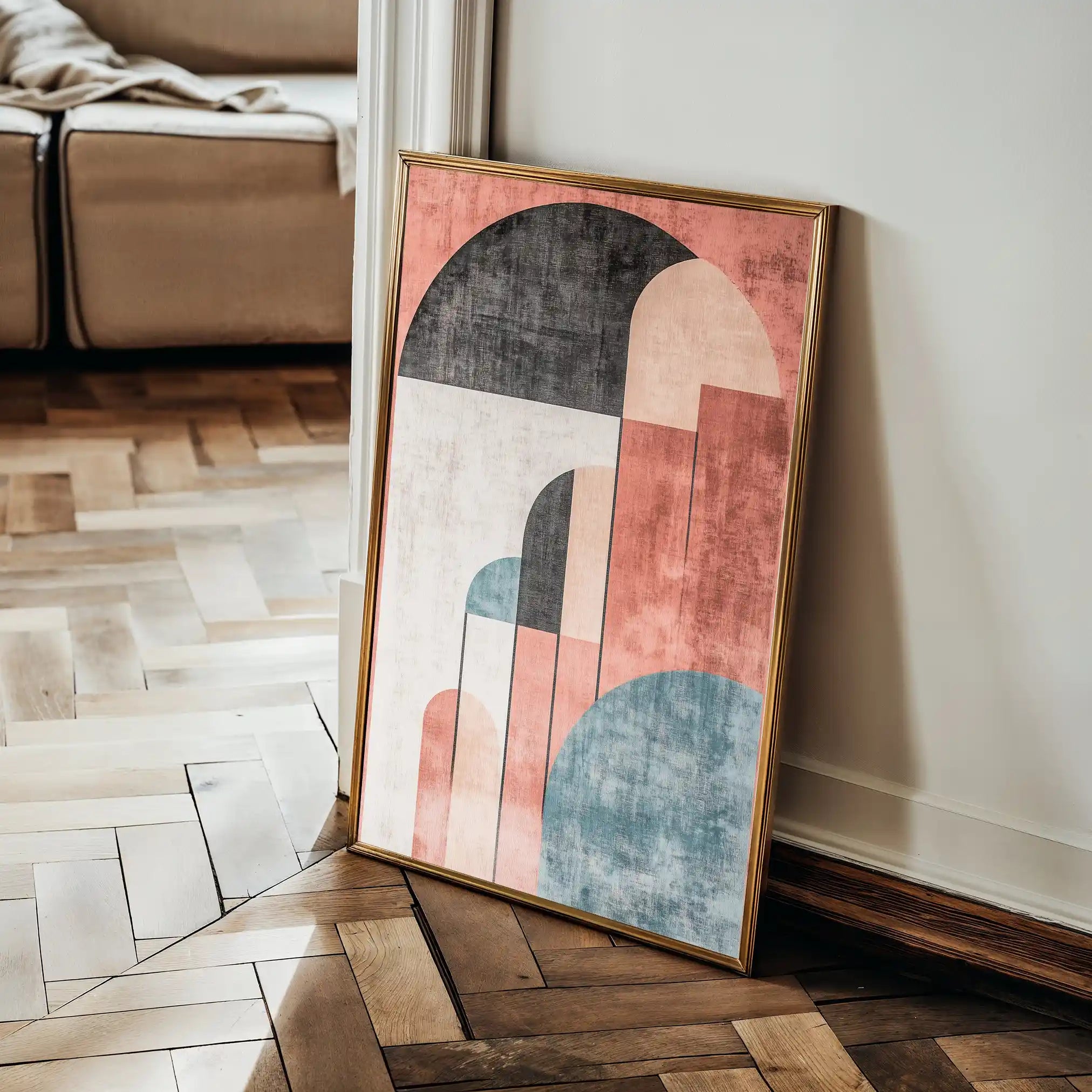 Abstract 629 Canvas Art 60 x 40 cm / Black