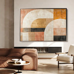 Abstract 630 Canvas Art 60 x 40 cm / Black